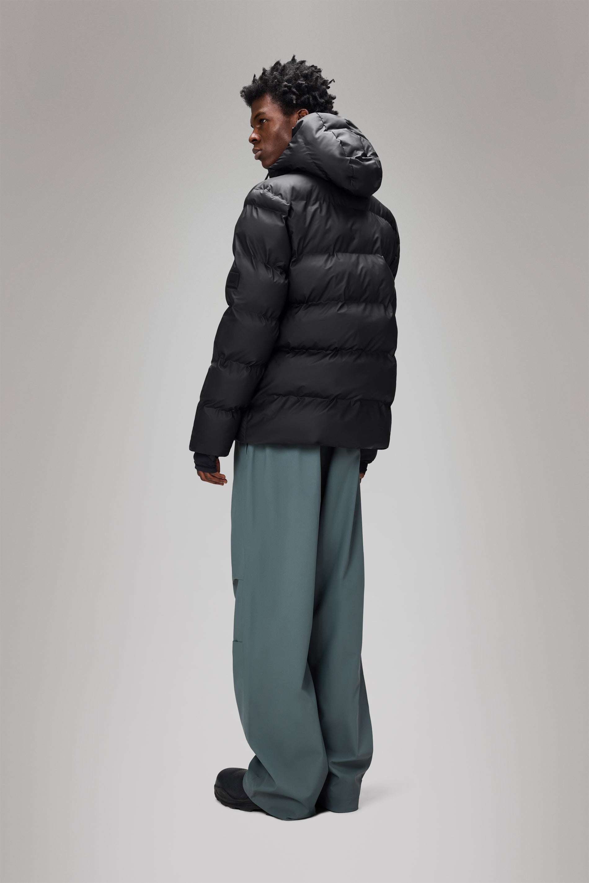 RAINS Alta Puffer Jacket Black Jacket